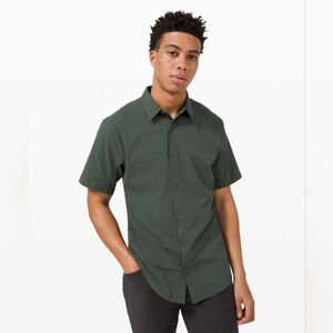 Lululemon Airing Easy Short Sleeve Shirt *Ventlight MeshSmoked Spruce